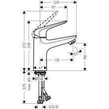 Cargar imagen en el visor de la galería, Pack Grifería Hansgrohe Novus 100 lavabo con válvula + Novus bidé