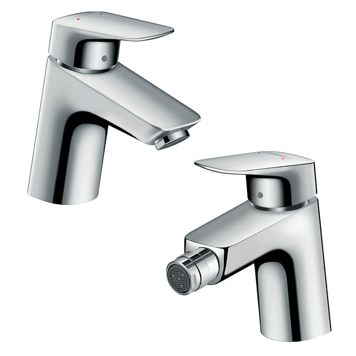 Pack Grifería Hansgrohe Logis 70 lavabo + Logis 70 bidé