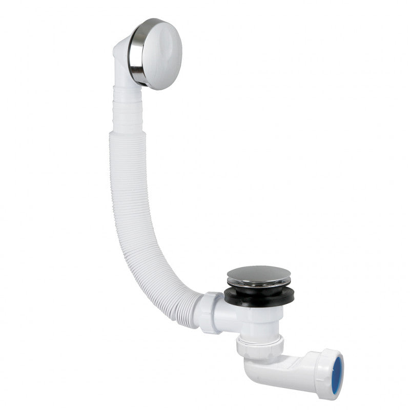 Jimten Desagüe bañera flexible salida NO SIFONICA horizontal orientable con tuerca Ø40 S-491