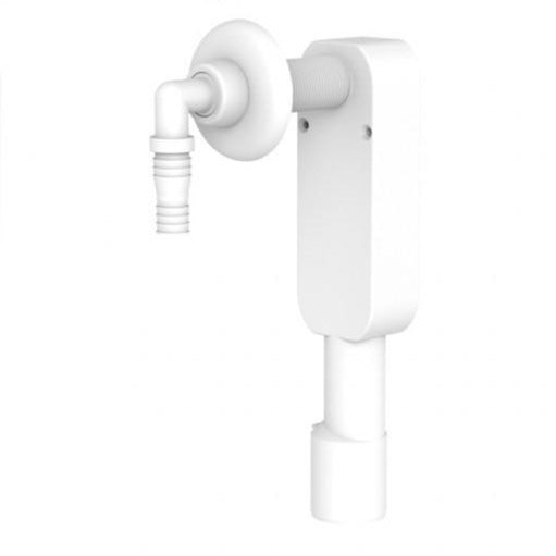 Jimten Sifón empotrado para lavavajillas y lavadoras con toma de electrodoméstico y embellecedor S-2655