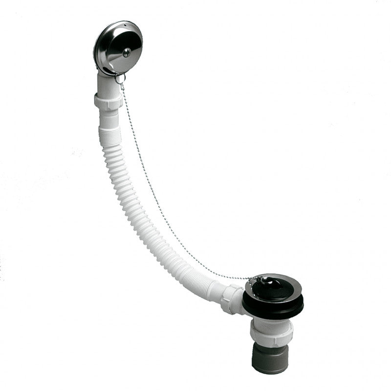 Jimten Desagüe bañera flexible salida vertical NO SIFÓNICA PVC encolar Ø40 S-112
